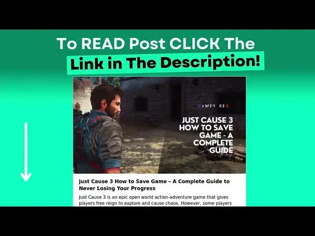 Video thumbnail for Just Cause 3 How to Save Game – A Complete Guide to Never Losing Your Progress