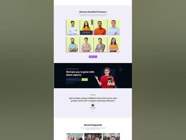 Video thumbnail for Online Learning templates | study online website  making  #webdesign #uibarn