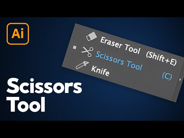 Video thumbnail for Where is the Scissors Tool in Illustrator?