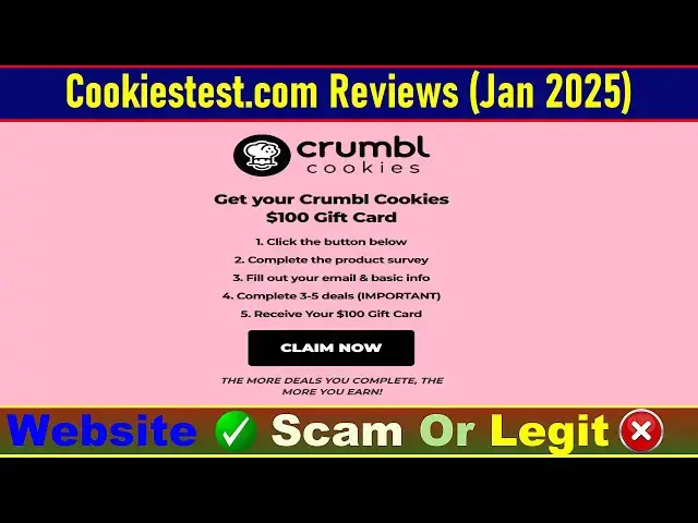 Video thumbnail for Cookiestest Com Reviews Consumer Reports: Check Cookiestest Is Scam Or Legit? | Product Review