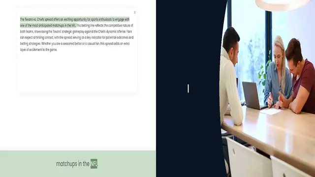 Video thumbnail for The Texans vs. Chiefs spread offers an exciting opportunity for sports enthusiasts to engage with one of the most anticipated matchups in the NFL. This betting line reflects the competitive nature of both teams, showcasing the Texans' str