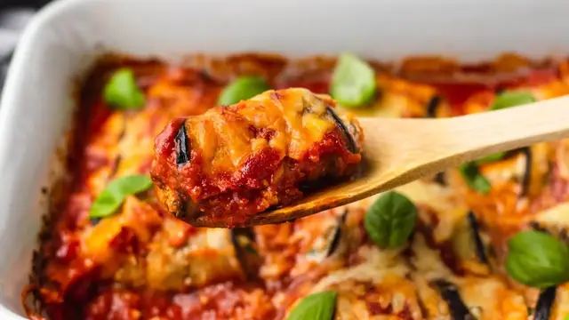 'Video thumbnail for Baked Eggplant Rollatini Recipe'