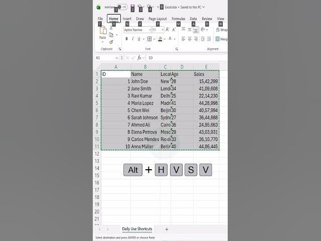 Video thumbnail for Time‑Saving Excel Tricks Every Professional Needs #excel #excelforbeginners #excelshortcuts #office