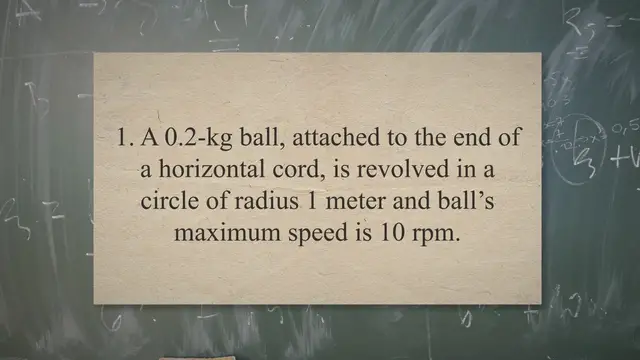 Video thumbnail for Uniform motion in a horizontal circle – problems and solutions