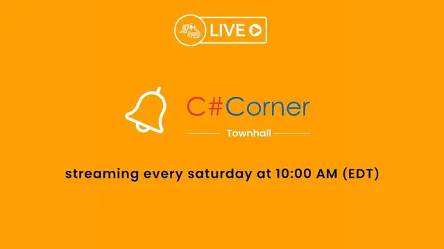'Video thumbnail for C# Corner Townhall - Episode 6'