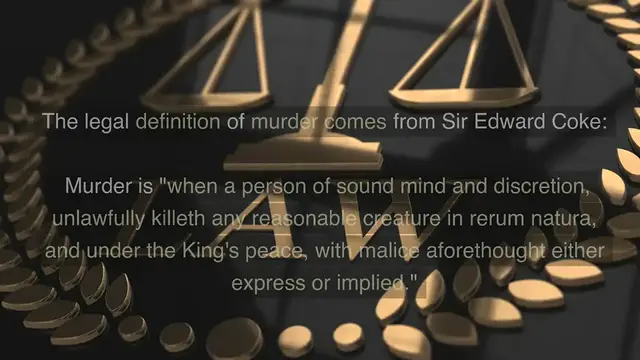 'Video thumbnail for Law of murder www.e-lawresources.co.uk'