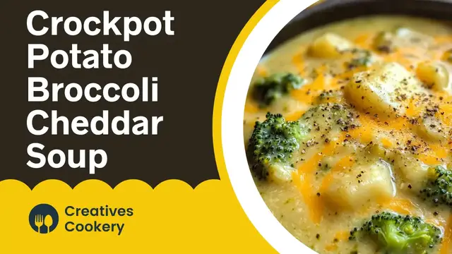 Video thumbnail for Crockpot Potato Broccoli Cheddar Soup