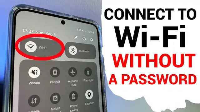 'Video thumbnail for How to connect to Wifi WITHOUT a PASSWORD on Android phone'
