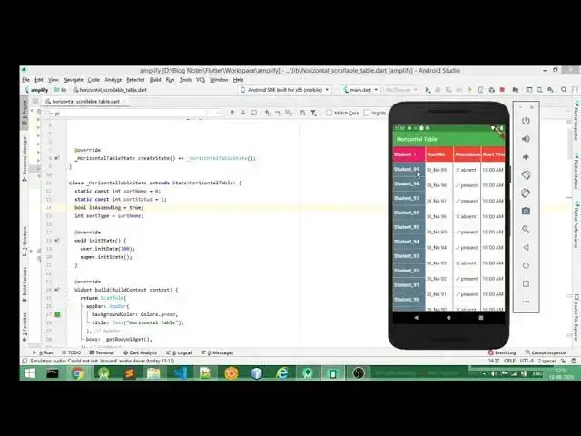 Video thumbnail for Horizontal Scrollable Table in Flutter (Android)