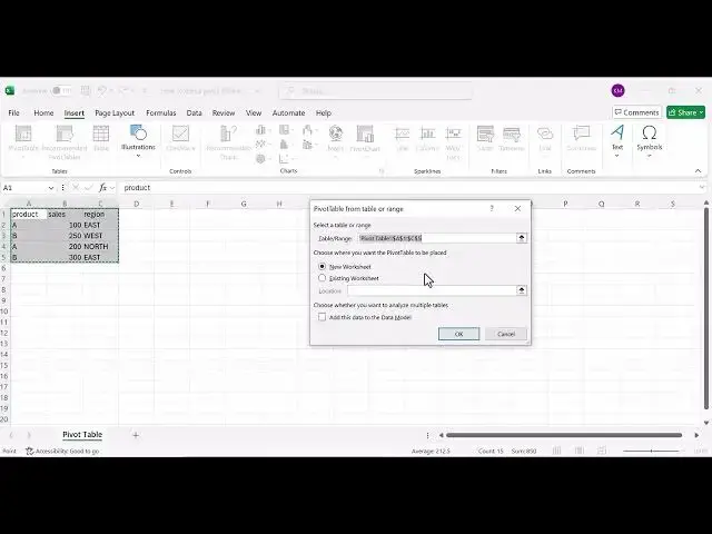 Video thumbnail for How to create a pivot table in Excel: Easy Tutorial