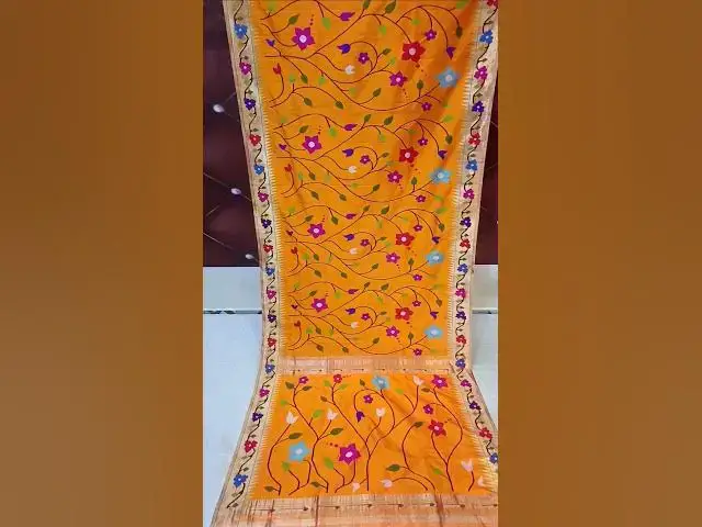 Video thumbnail for Allover work paithani saree #paithani #indianattire #silksaree #purehandlooms