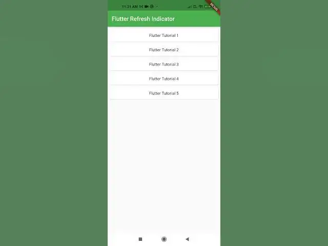 Video thumbnail for Flutter pull to refresh