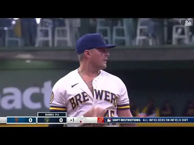 'Video thumbnail for Luke Voit MAKES a Diving Stop to ROB Brandon Nimmo of a Hit! | Milwaukee Brewers | 4/5/2023'