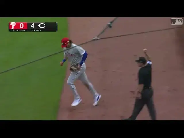 'Video thumbnail for Alec Bohm MAKES a Inning Ending Catch! | Philadelphia Phillies | 4/15/2023'