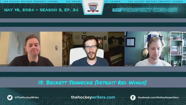 Video thumbnail for Post-Lottery 2024 NHL Mock Draft - Beckett Sennecke to the Detroit Red Wings