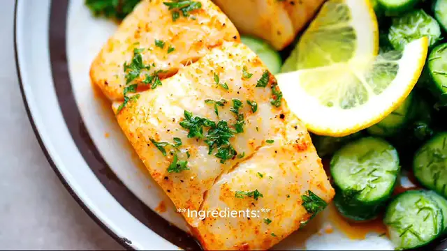 Video thumbnail for halibut recipe