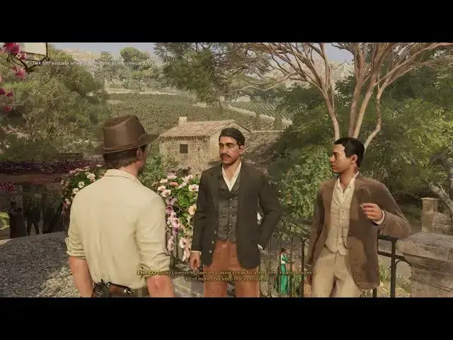 'Video thumbnail for Mafia: The Old Country - Chapter 9 Industria: Ask About Lorenzetti Around The Vineyard Gameplay'