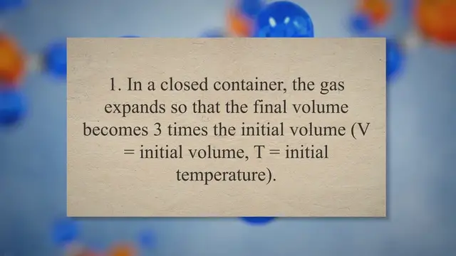 Video thumbnail for Charles’s law (constant pressure) – problems and solutions