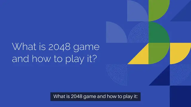 'Video thumbnail for What is 2048 Game and How to Play It'