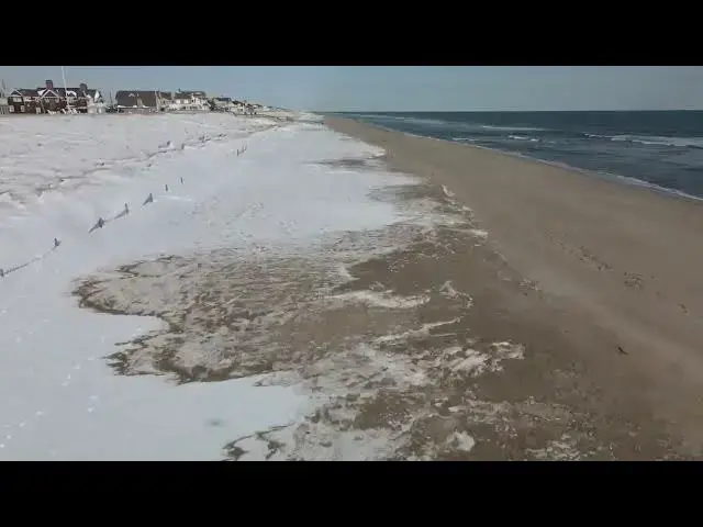 Video thumbnail for Mantoloking Beach Flyby - January 2022 Blizzard