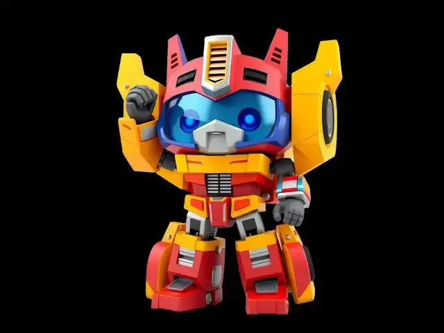'Video thumbnail for transformers 3D rendering of a cartoon character'