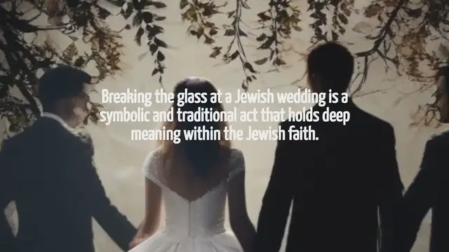 Video thumbnail for Why Do Jewish Break Glass At Wedding