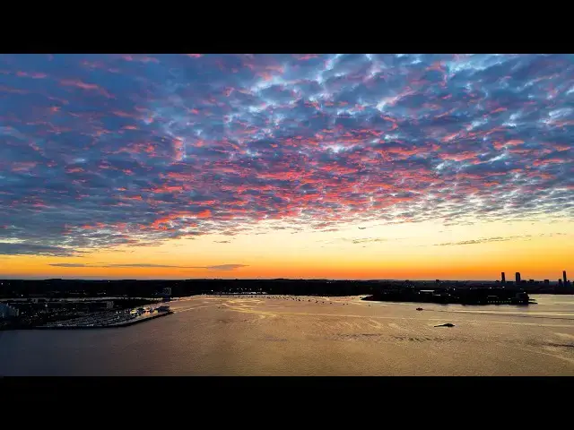 'Video thumbnail for DJI Mini 4 Pro Test Flight during a Gorgeous Sunset at Squantum Point Park in Boston, MA'