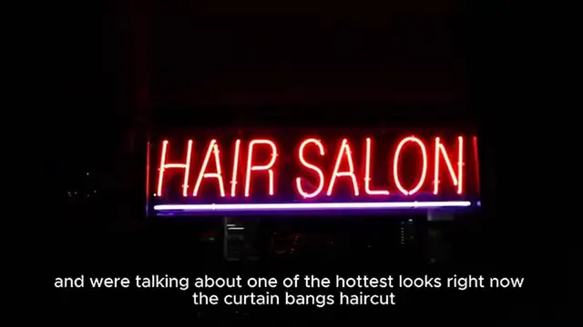 'Video thumbnail for Curtain Bangs haircut'