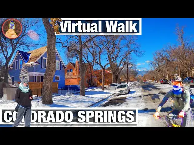'Video thumbnail for Colorado Springs Colorado College & Historic North End - Walking Tours for Treadmill - 4K City Walks'