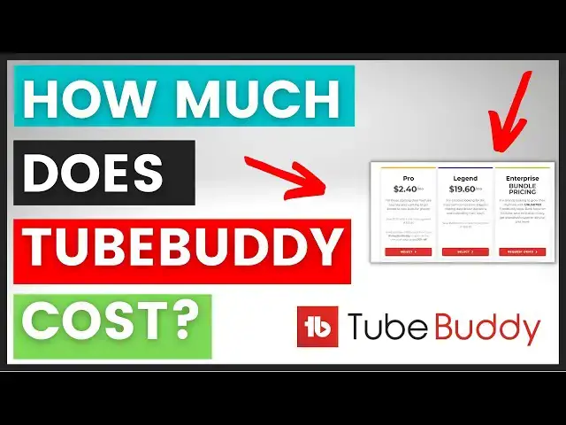 Video thumbnail for TubeBuddy Pricing - How Much Does TubeBuddy Cost?