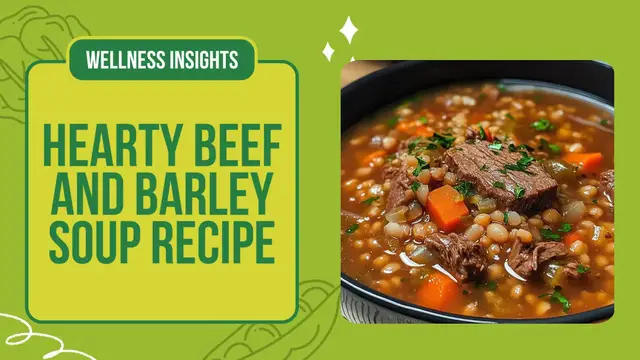 Video thumbnail for Hearty Beef and Barley Soup Recipe