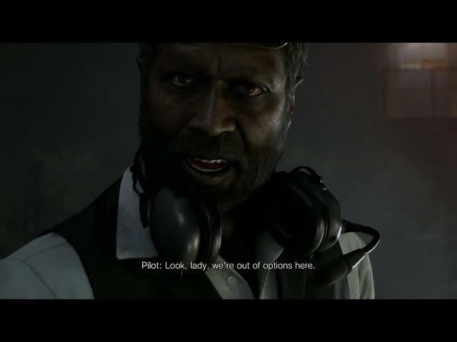 Video thumbnail for Resident Evil Requiem - Grace Care Center Helipad: Grace and Emily Meet Pilot Harry Cutscene