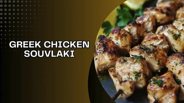 Video thumbnail for Greek Chicken Souvlaki