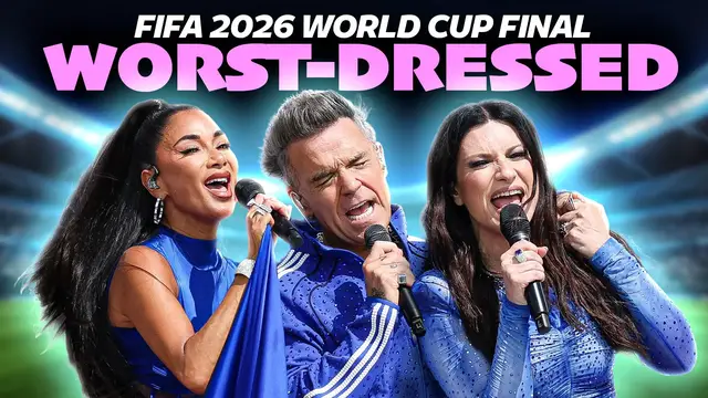 Video thumbnail for The Worst-Dressed Stars At The 2026 FIFA World Cup Final