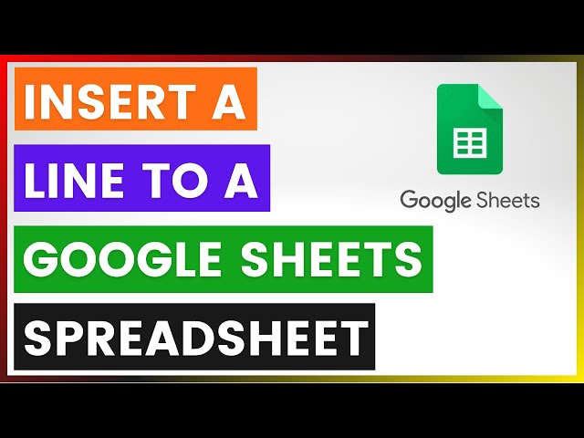 Video thumbnail for How To Insert A Line To A Google Sheets Spreadsheet? [in 2025]