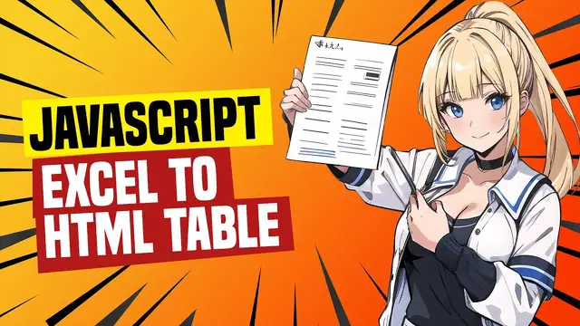 'Video thumbnail for Javascript Display Excel In HTML Table (Simple Example)'