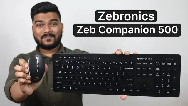 Video thumbnail for Wireless Keyboard & Mouse Combo | Zebronics Zeb Companion 500 Review