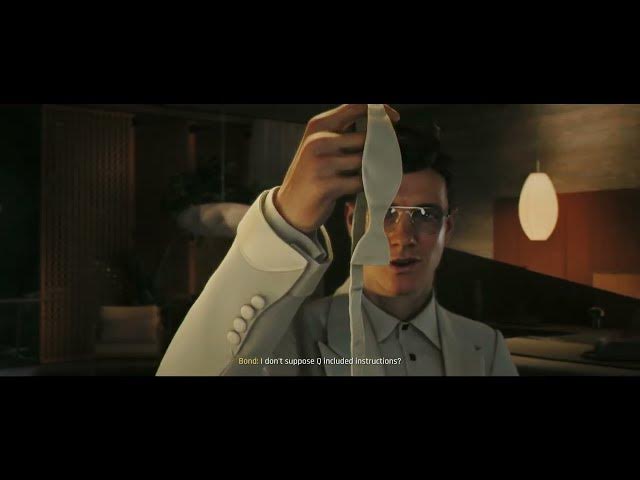 Video thumbnail for 007 First Light - Time To Die: Suit Up: Q Teaches James Bond How To Tie a Bowtie | QTE Sequence