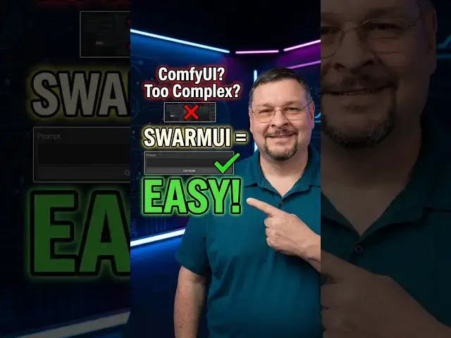 Video thumbnail for Comfy UI Too Complex? SwarmUI Makes AI Art EASY! #shorts
