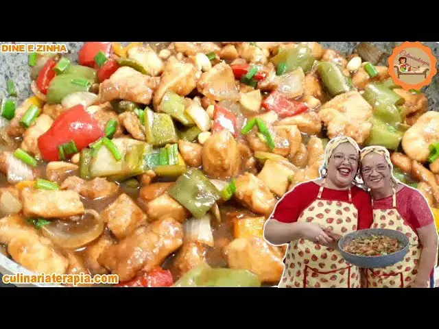 Video thumbnail for Frango Xadrez Fácil Para Almoço e Jantar Sofisticado