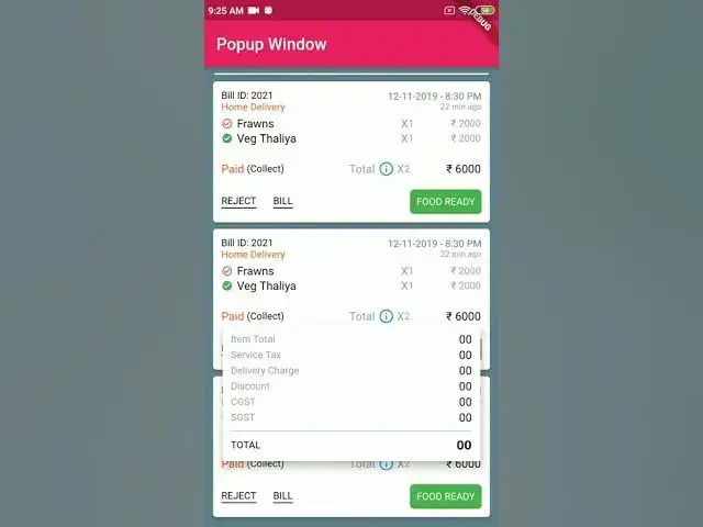 Video thumbnail for popup window Flutter Listview