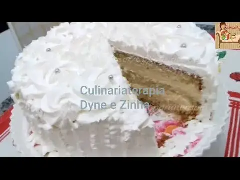 Video thumbnail for Montagem de Bolo de Leite Ninho com Chantininho Profissional Para Festas  - Dyne e Zinha