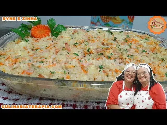 Video thumbnail for Arroz de Forno da Mamãe, Saboroso e Muito Fácil de Fazer - Culinária Terapia por Dyne e Zinha