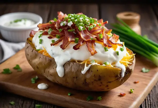 Video thumbnail for Baked Potatoes with Toppings