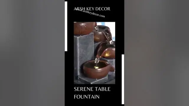 Video thumbnail for Serene Tabletop Fountain | Indoor Fountain #shorts