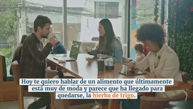 Video thumbnail for Jugo de hierba de trigo, un alimento que debes conocer