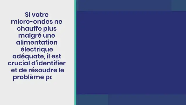 Video thumbnail for POURQUOI MON MICRO-ONDES NE CHAUFFE PAS ?
