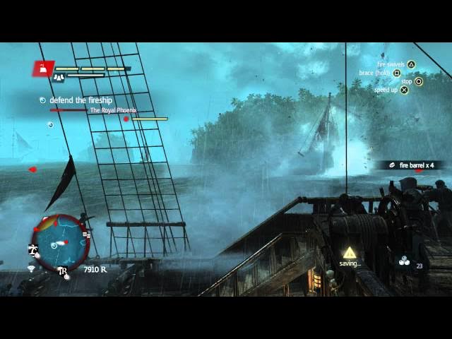 Video thumbnail for Assassin's Creed IV: Black Flag - The Fireship: Escort & Defend The Royal Phoenix, Escape Blockade