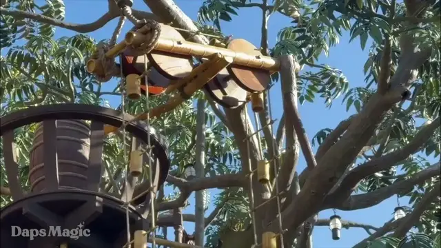 Video thumbnail for Adventureland Treehouse Water Wheel Testing - Disneyland 2023 4K