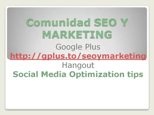 Video thumbnail for Social media optimization tips